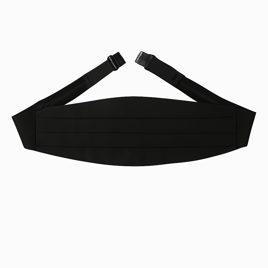 Silk Cummerbund in Black